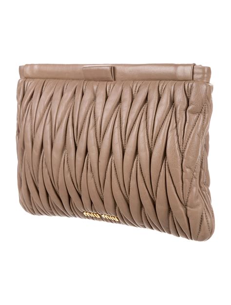 Miu Miu Matelassé Clutch 